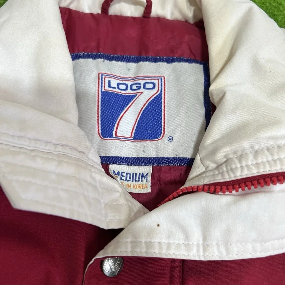 Vintage Texas A&M Jacket MED 90s‎ Jacket Puffy Maroon White Beveled T Logo7